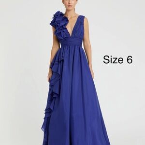 Elegant Blue Evening Gown - Mac Duggal - New with Tags